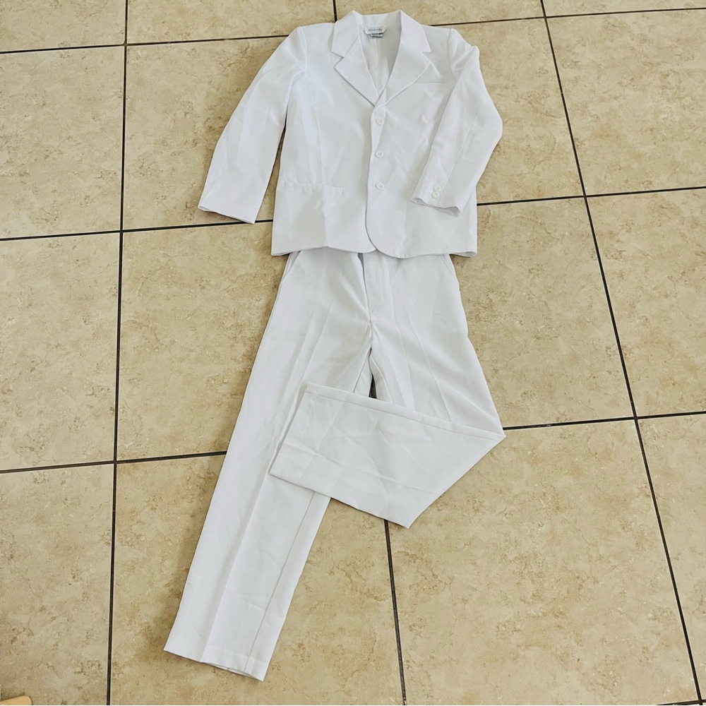 First Communion White Suit Set